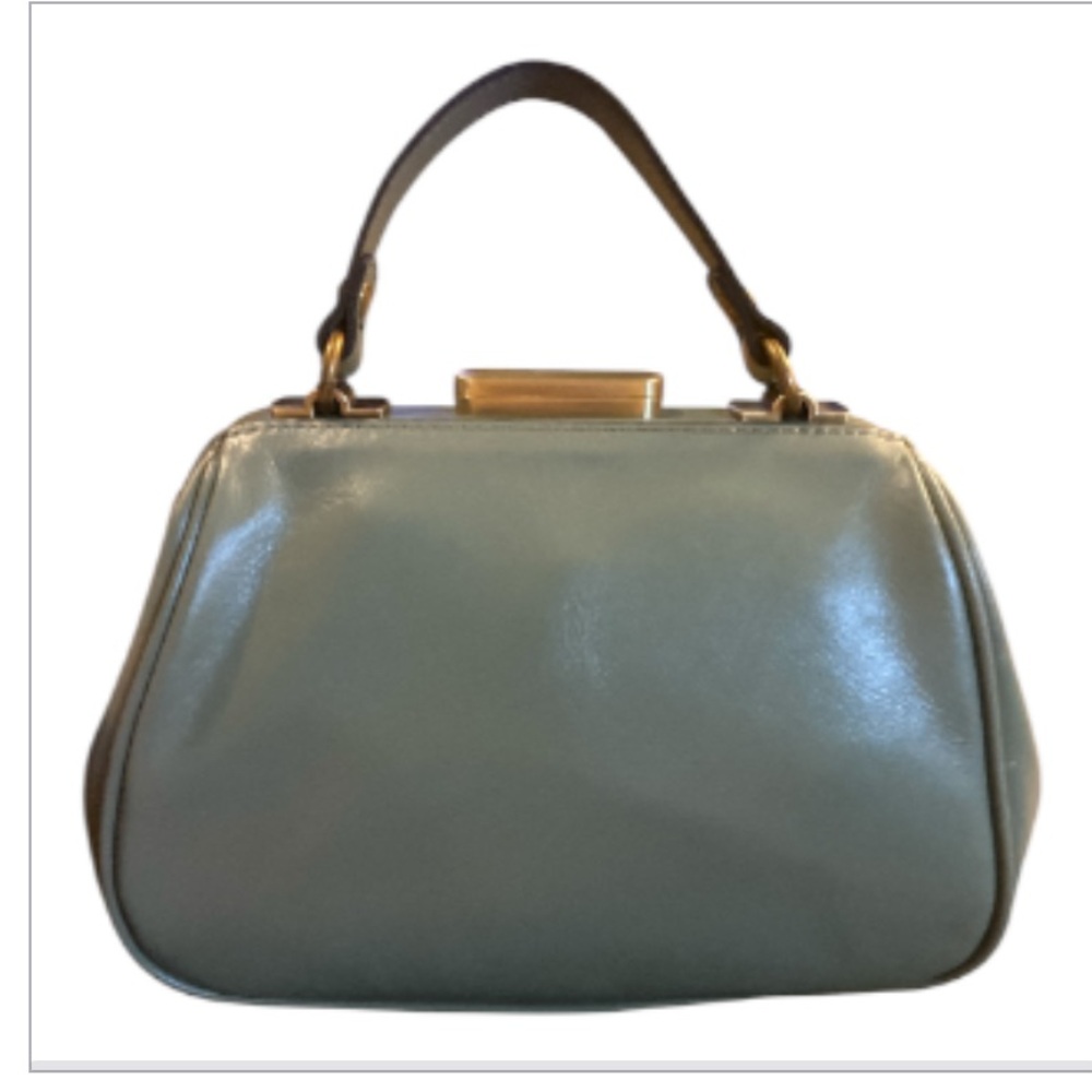 Patricia Nash Sage Green Embossed Patent Satchel - Picture 4 of 12